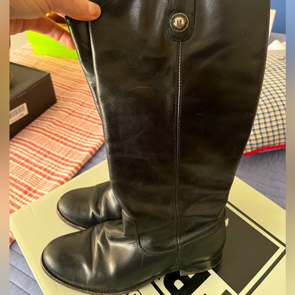 Size 8 FRYE tall black boots